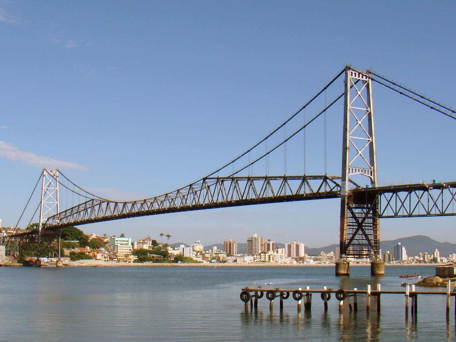 Ponte Hercílio Luz, em Florianópolis, Santa Catarina