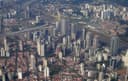 Vista aérea do Itaim Bibi, bairro de negócios de São Paulo